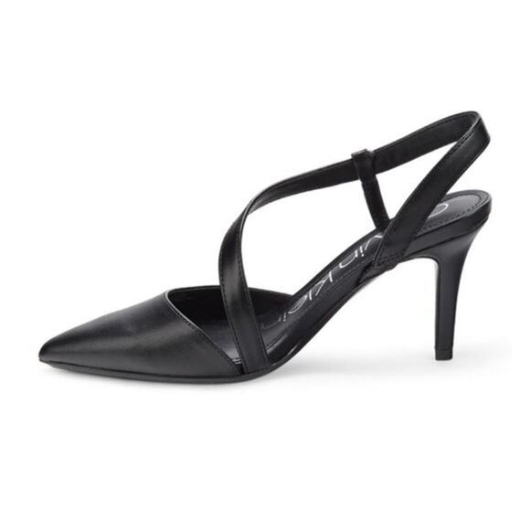 Calvin Klein Women's Faux Leather Pointed Toe Pumps High Heels Size 8.5 - Picture 5 of 16